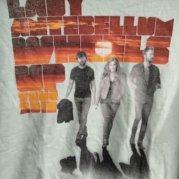 Lady Antebellum Wheels Up 2015 Country Music Concert Tour T-Shirt - Picture 2 of 5